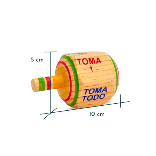Traditionell Mexikanisches Holzkreisel (Tama Todo)