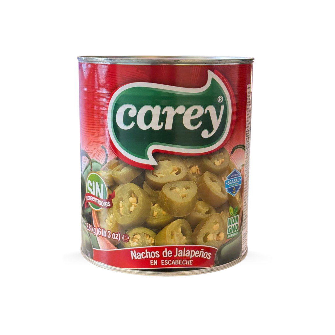 Carey, Jalapeño Chili-Scheiben für Nachos, 2800 g