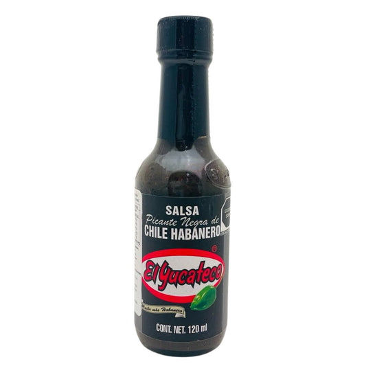 El Yucateco Salsa Habanera- Negra, 120 ml