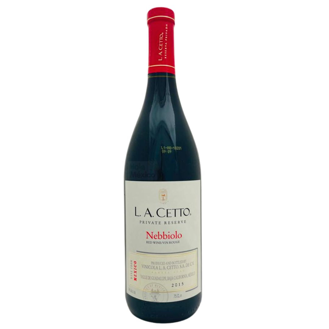 Vino tinto "LA CETTO Nebbiolo 2015" de México, 750 ml
