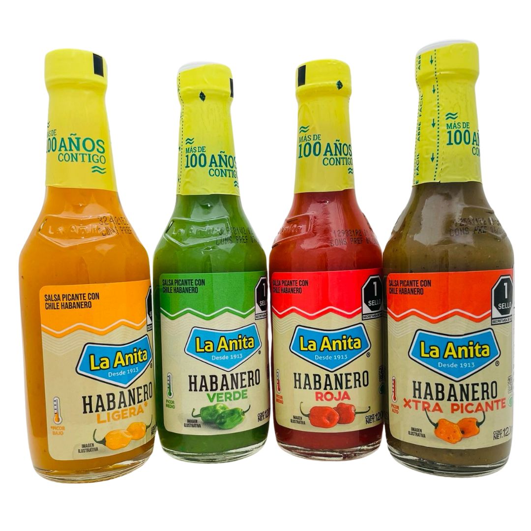 La Anita: 4er Pack - Salsa Habanero, 4x 120 ml