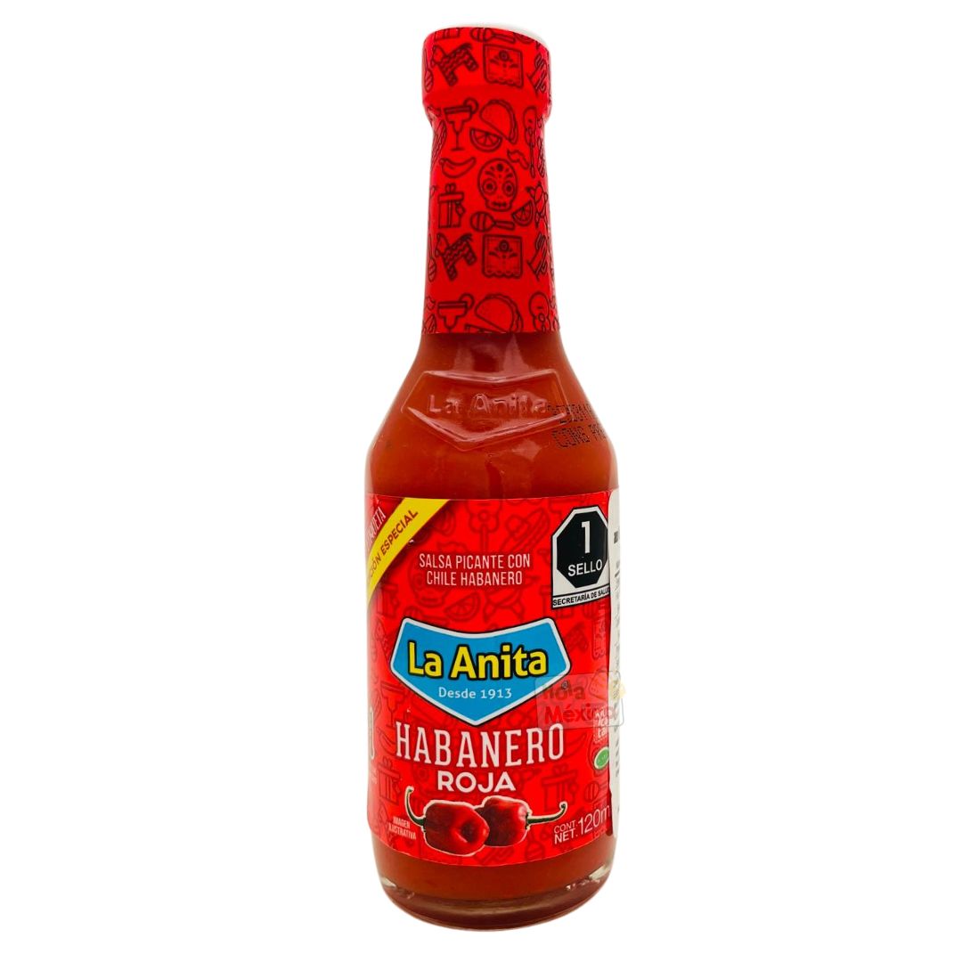 La Anita, Salsa Habanero rojo, 120 ml