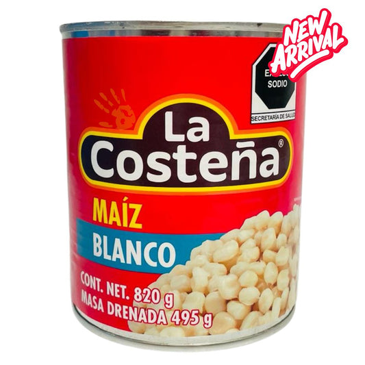 La Costeña, Weißer Mais für Pozole (Maiz Pozolero Blanco), 820 g