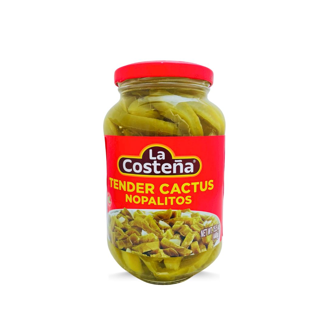 Cactus strips (Nopales en tiras)