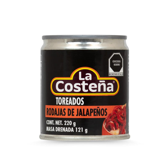 La Costeña,, Rodajas de chile rojo jalapeño toreados, 220 g (121g)
