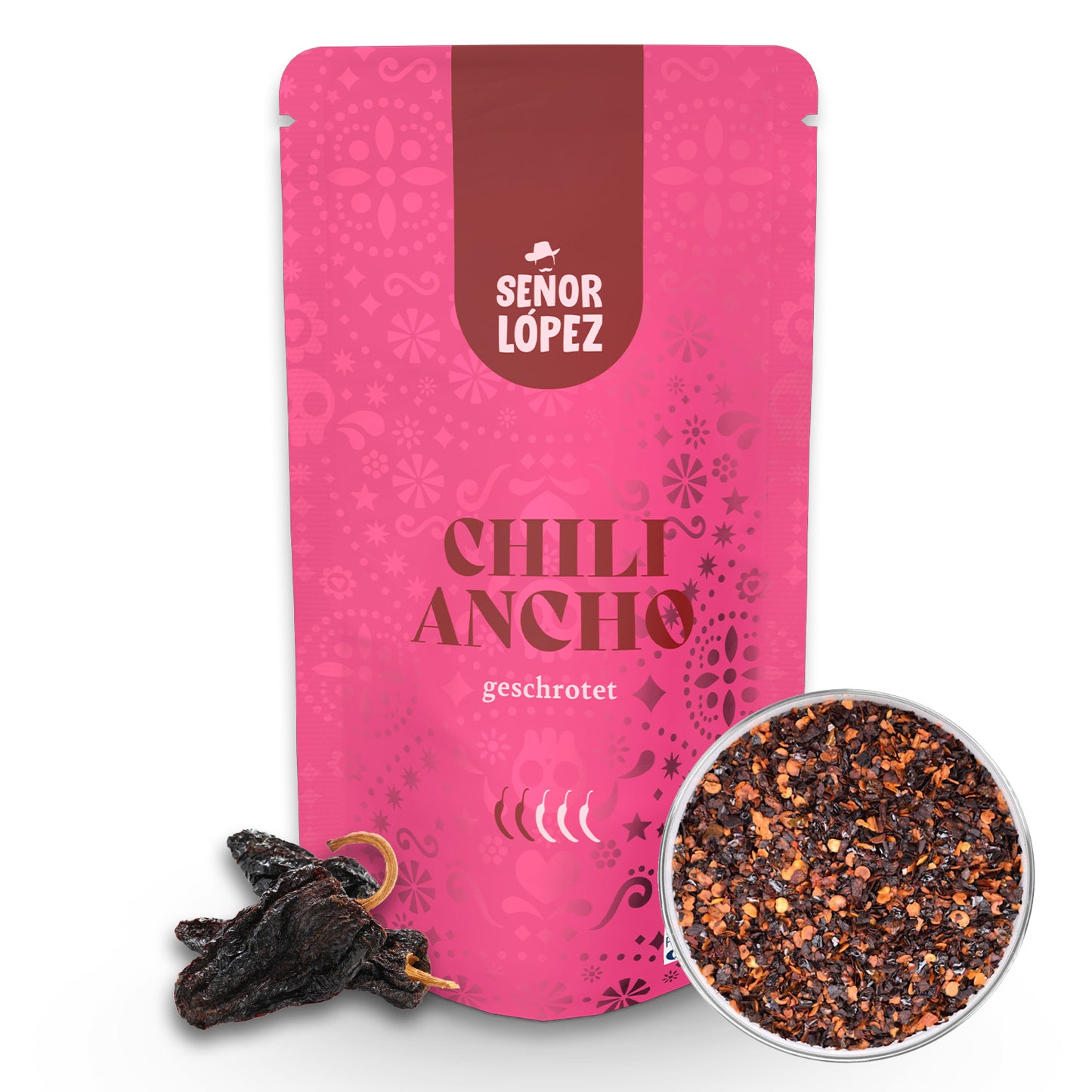 Senior López, Chile Ancho, molido, 30g