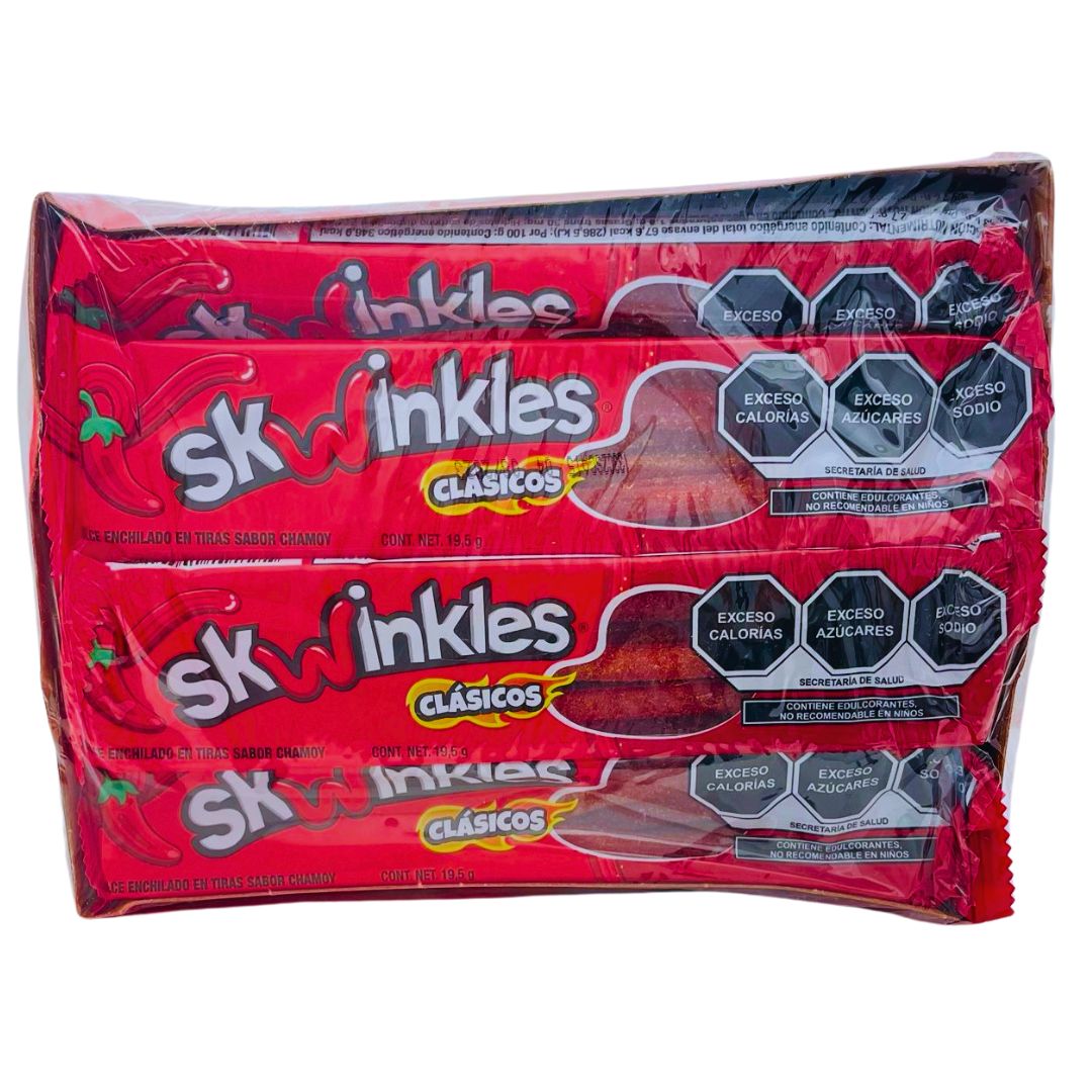 Skwinkles Clasico with Chamoy flavor, Mexican candy