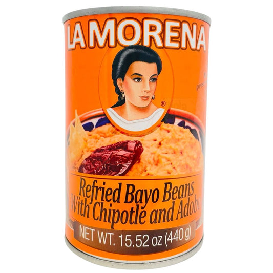 La Morena, Braunes Bohnenmus mit Adobo-Salsa und Chipotle-Chili, 440 g