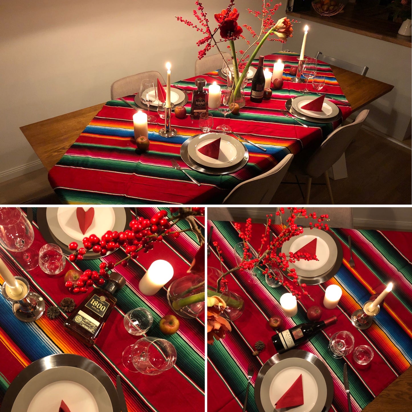 Original sarape mexicano para adulto, diferentes colores.