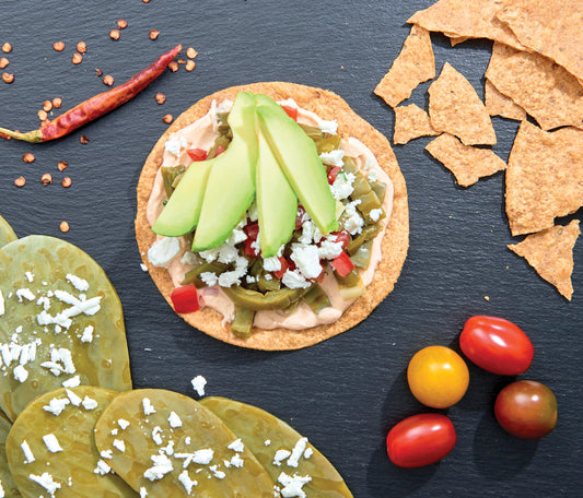 Juni: Kakteen Tostada (Tostada de noplales)