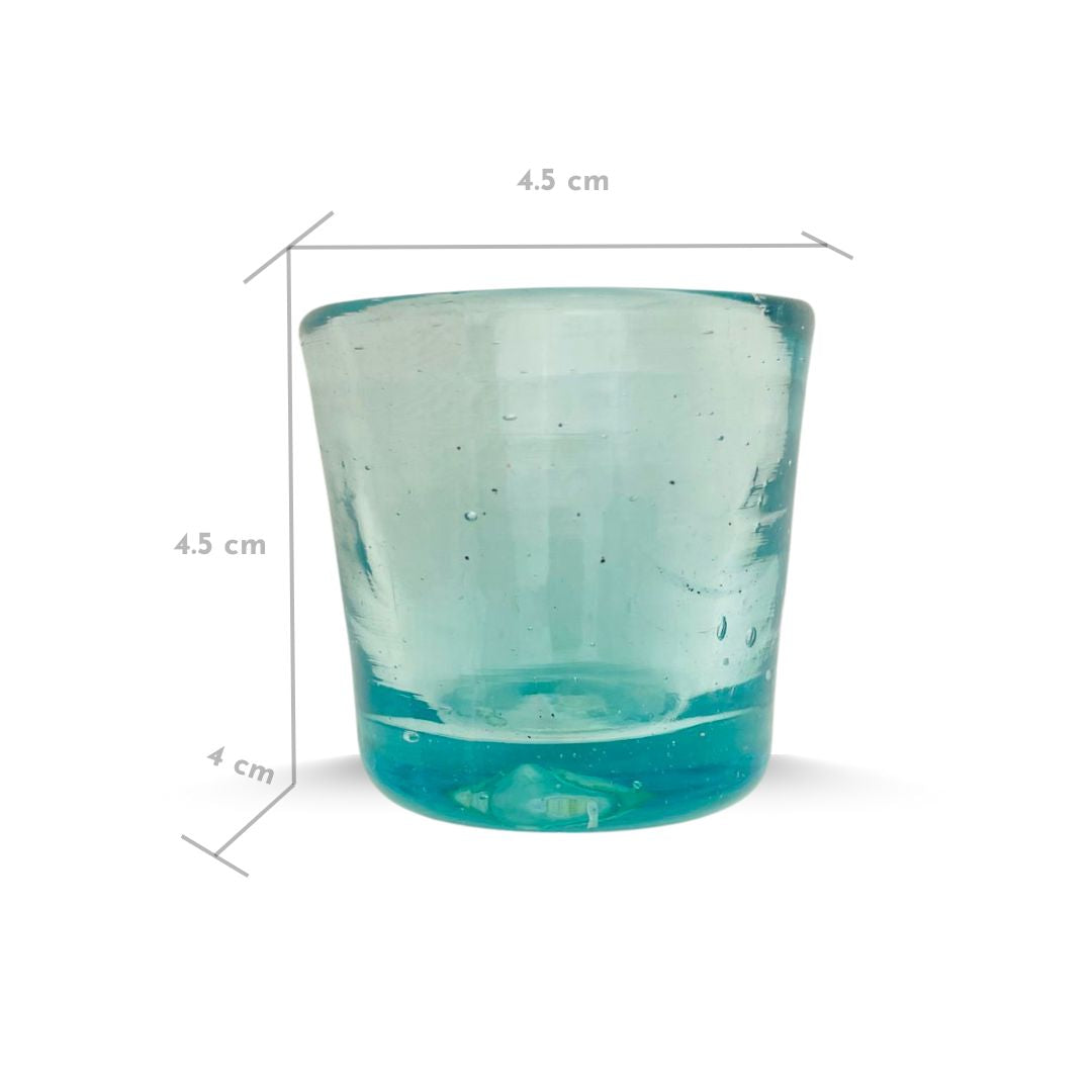 Vaso Mezcalero de vidrio soplado