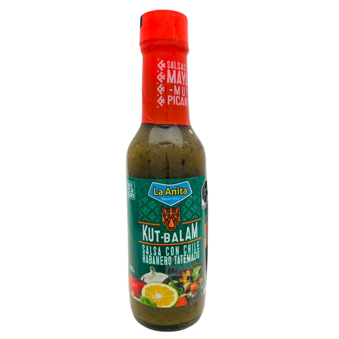 La Anita, salsa hecha de chiles verdes Tatemado-Habanero (Kut-Balam), 150 ml