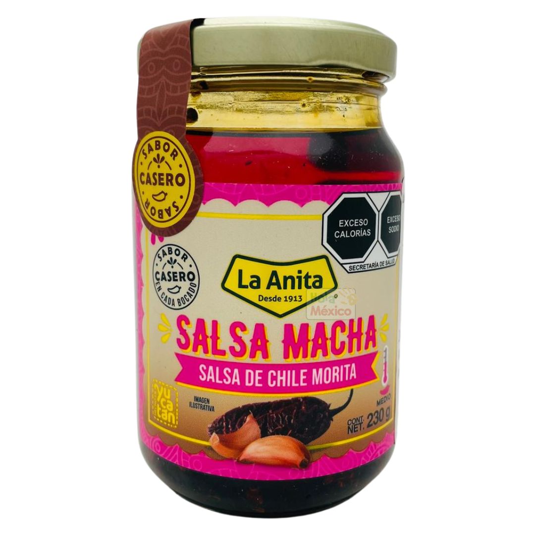 La Anita, Salsa Macha con Chile Morita, 230 g