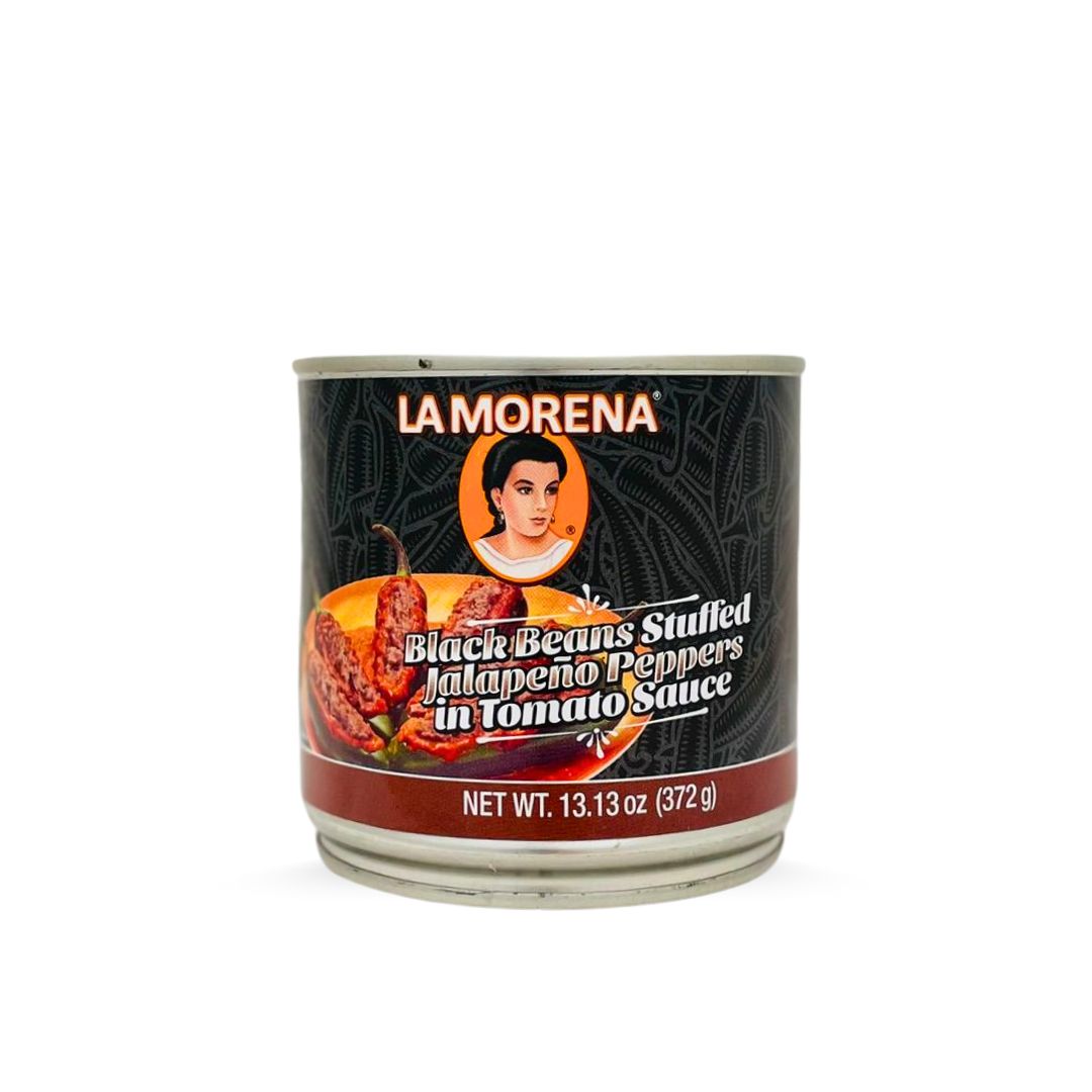 La Morena, Jalapeños gefüllt mit Schwarzen Bohnenmus, 372g