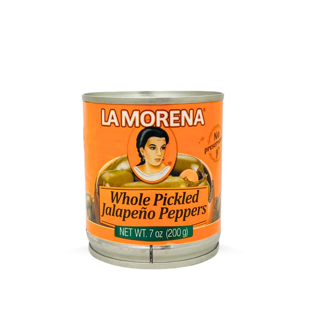 Chiles jalapeños La Morena (enteros), lata 200 g (134 g)