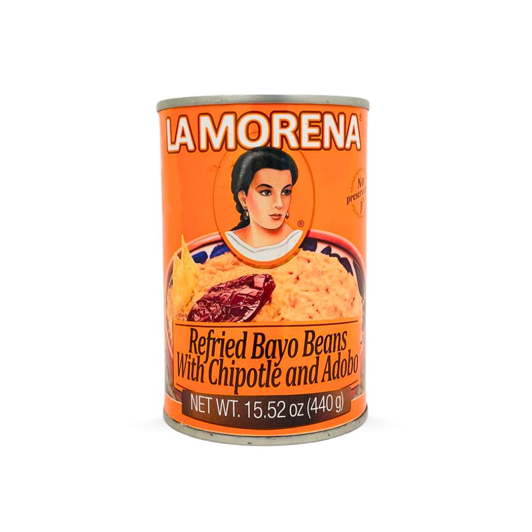 La Morena, Braunes Bohnenmus mit Adobo-Salsa und Chipotle-Chili, 440 g