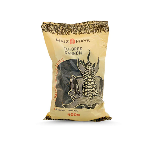 Maiz Maya - Totopos Carbón, 400 g