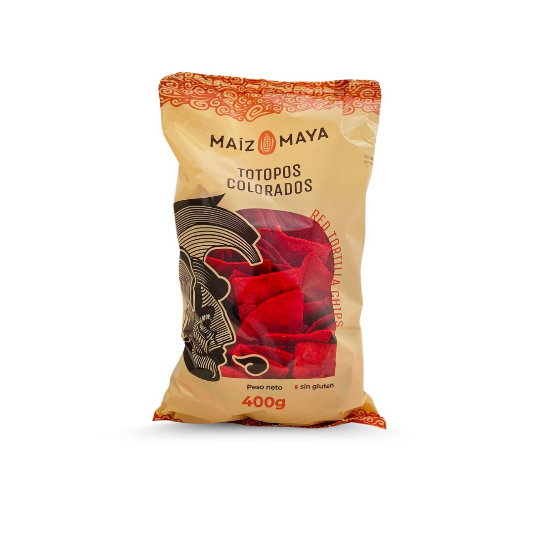 Maiz Maya - Totopos Colorados, 400 g