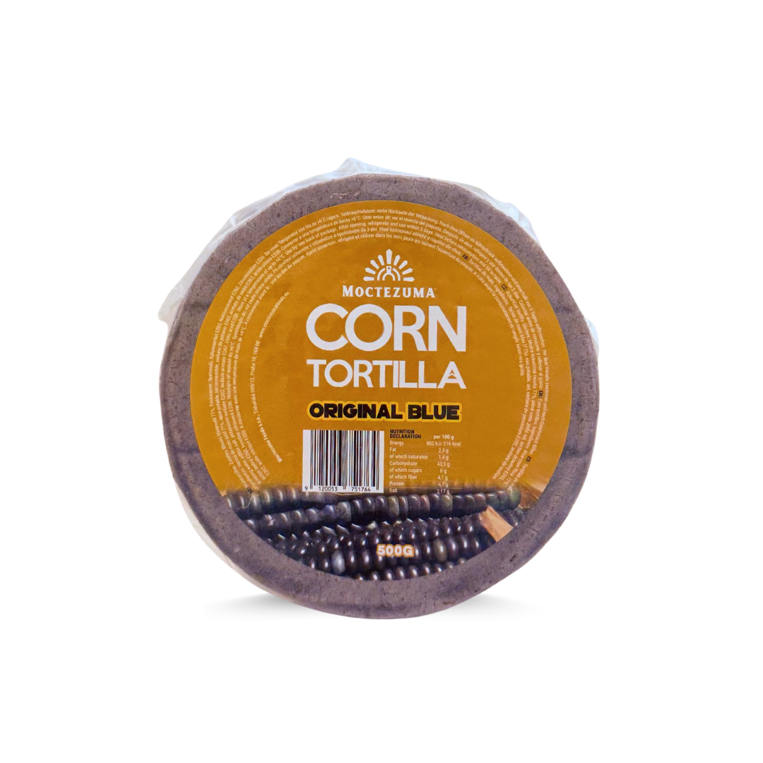 Moctezuma, Tortillas aus blauen Maismehl, Glutenfrei, lang haltbar, Ø 15 cm 500 g