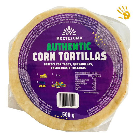 Moctezuma, Tortillas aus weißem Maismehl, Glutenfrei, lang haltbar, Ø 15 cm 500 g