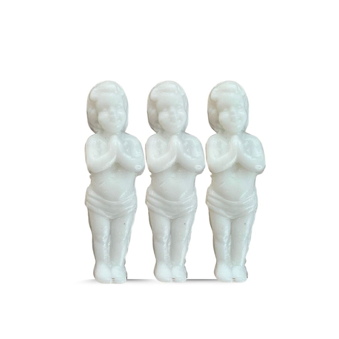 Figures for Rosca de Reyes (Muñeco, Niño Dios), set of 3