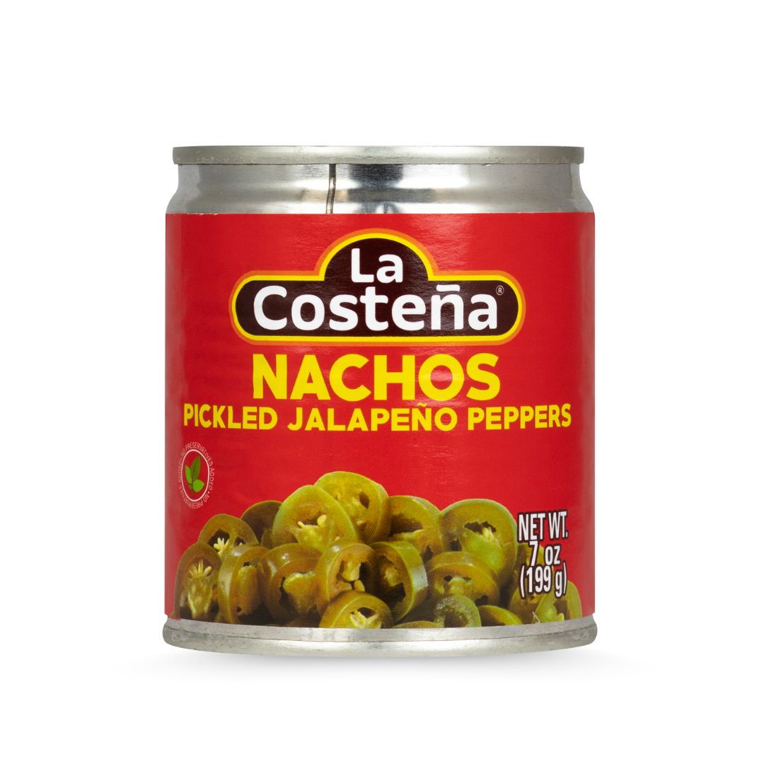 La Costeña jalapeños en rodajas para nachos lata de 199 g (140 g)