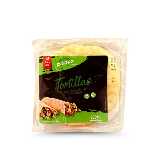 Tortillas made of wheat flour, 18 pieces, Ø 20 cm