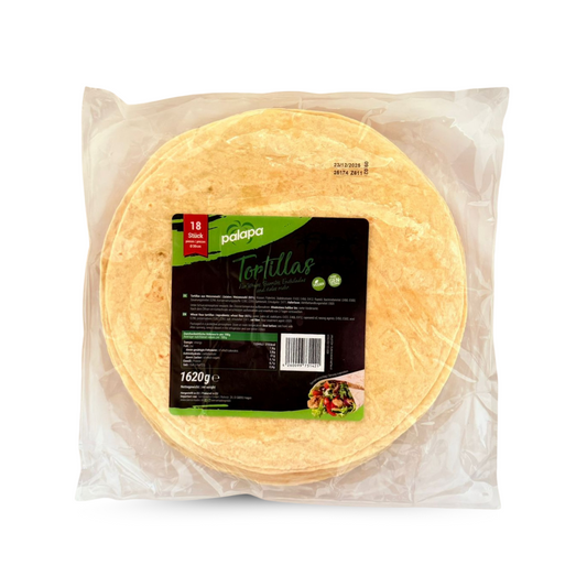 Palapa Tortillas aus Weizen-Mehl, 18 Stück, Ø 30 cm, 1.620 g