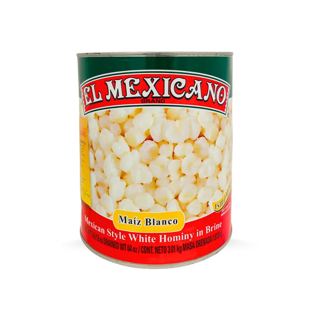 Weißer Mais für Pozole (Maiz Pozolero Blanco). Dose  3,01 kg  (1,810 kg)