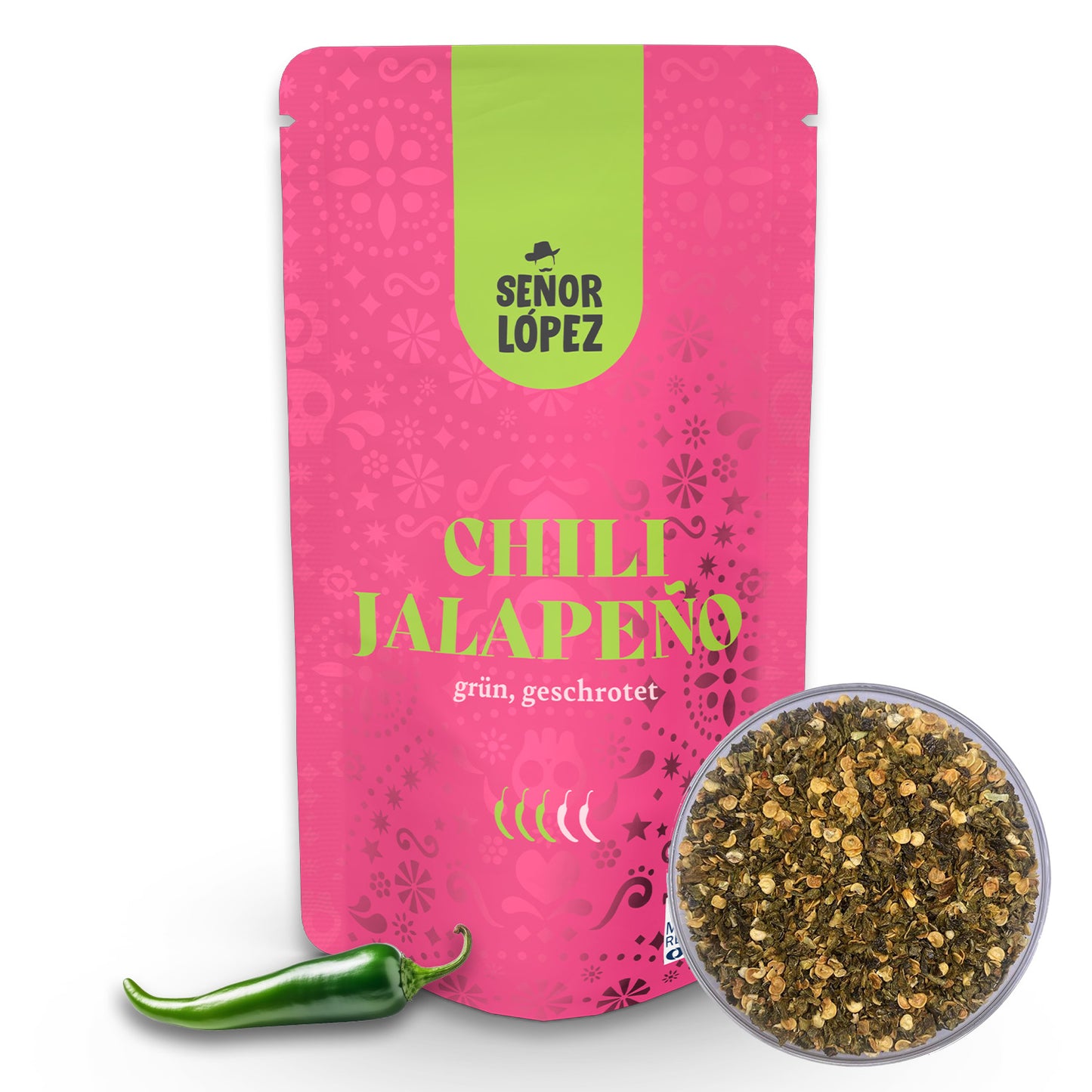 Senior López, Chile Jalapeño, molido, 25g