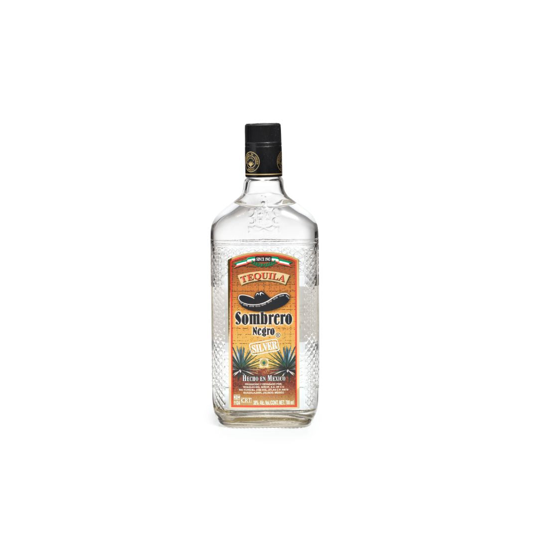 Tequila Sombrero Negro Plata, 700 ml