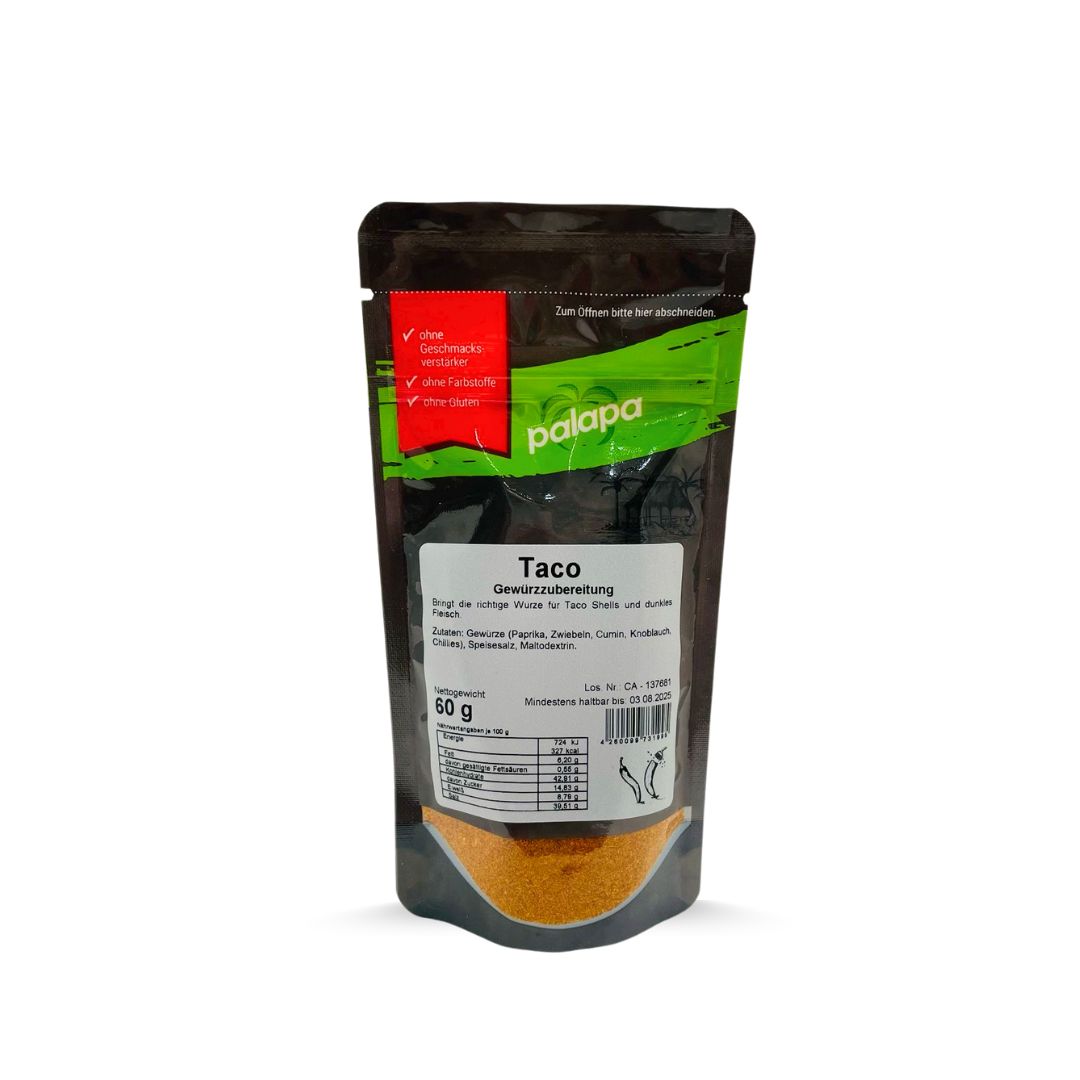 Mezcla de condimentos para tacos, 60g