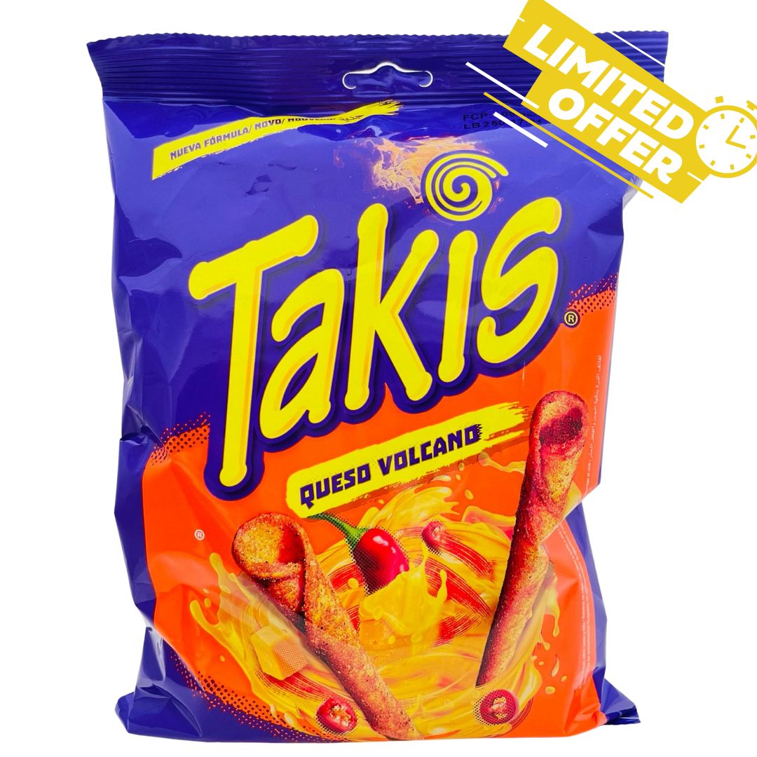 TAKIS Queso Volcán, chips mexicanos, 140g