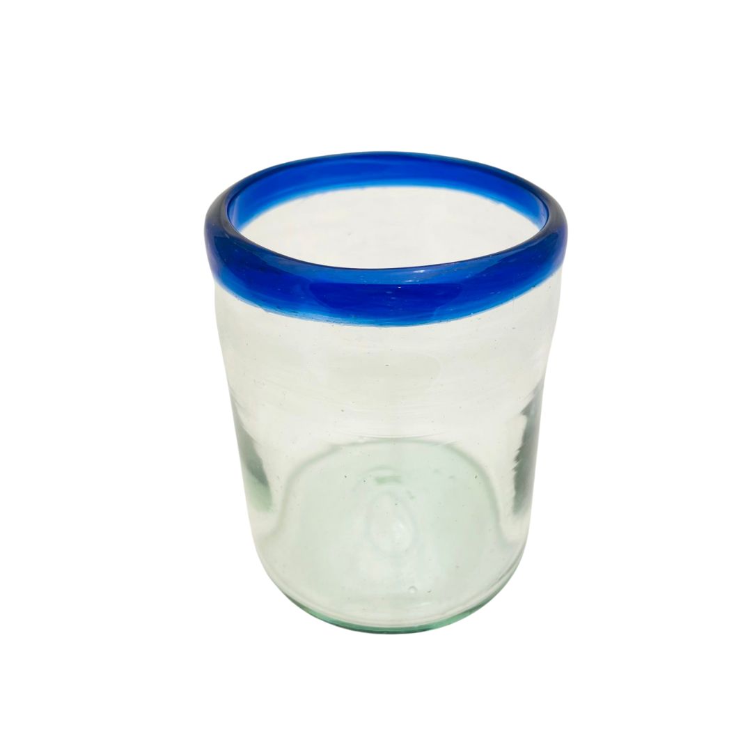 Mundgeblasener Glasbecher Blau