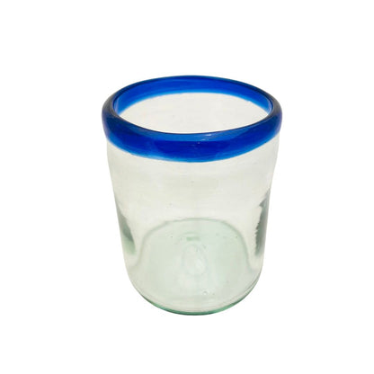 Vaso de Vidrio Soplado azul