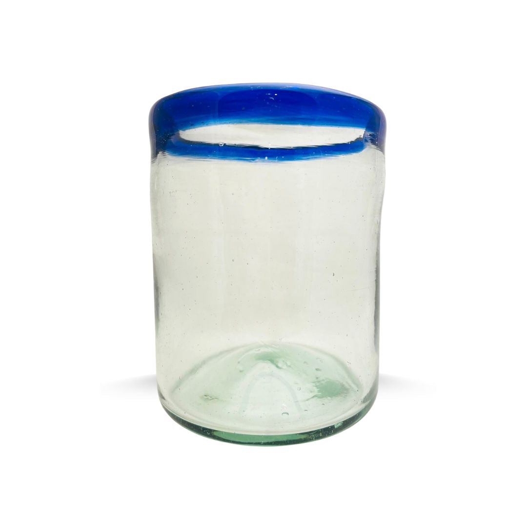 Vaso de Vidrio Soplado azul