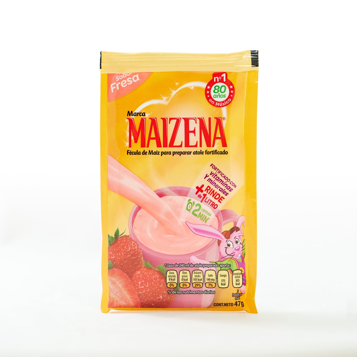 Maizena Atole powder, strawberry flavour