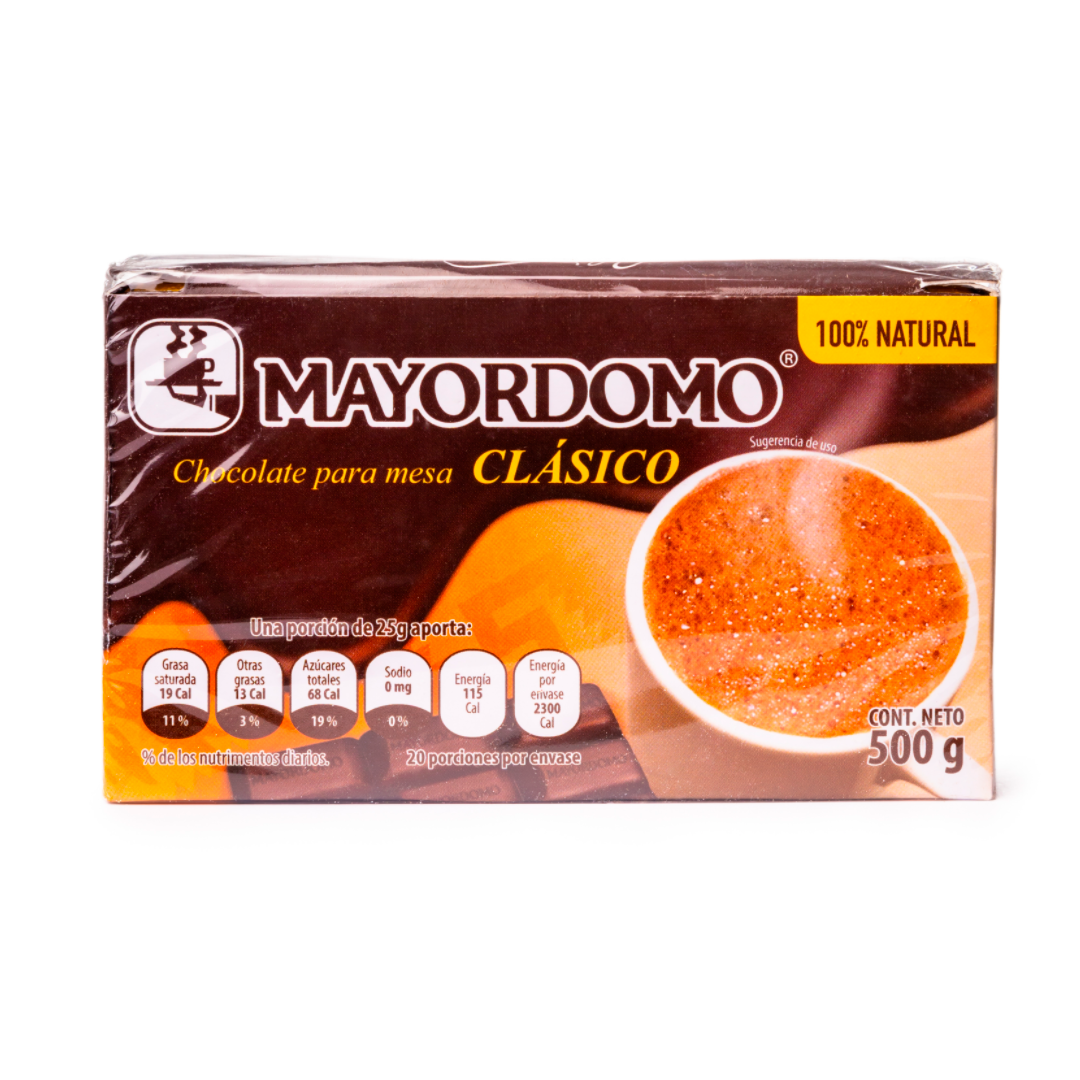 Chocolate Mayordomo drinking chocolate