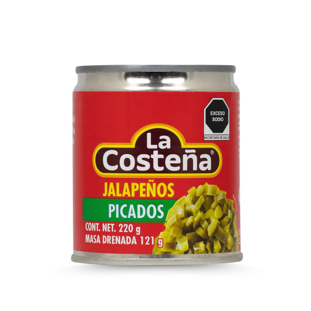 La Costeña, Chile jalapeño picado, 220 g (121 g)