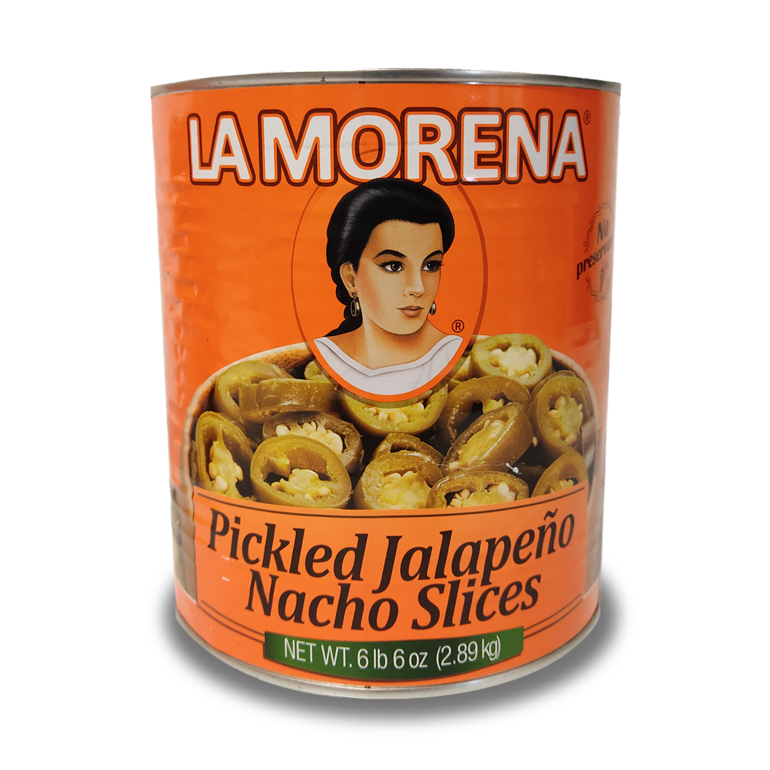 La Morena, Jalapeños verdes en rodajas para nachos, lata grande