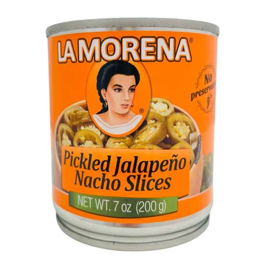 La Morena, Grüne Jalapeños in Scheiben für Nachos, 200 g (Abtropfgewicht: 134 g)