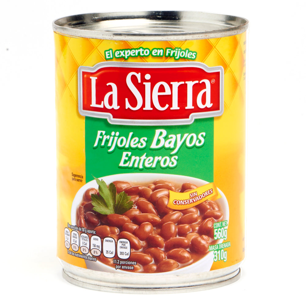 La Sierra, Frijoles Bayos Enteros, lata 560g (290g)